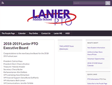 Tablet Screenshot of lanierpto.org